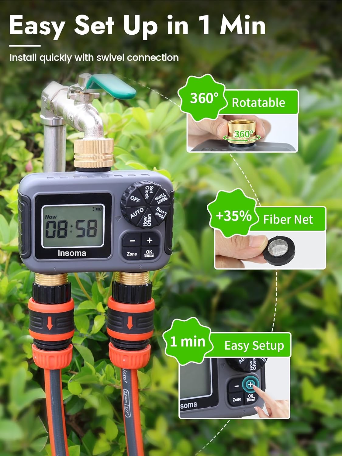 Sistema di irrigazione intelli - Timer Dual Outlet recensione e prezzo